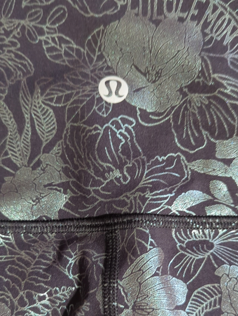 Lululemon Wunder Under Foil Irredecent Floral Print - Picture 6 of 9